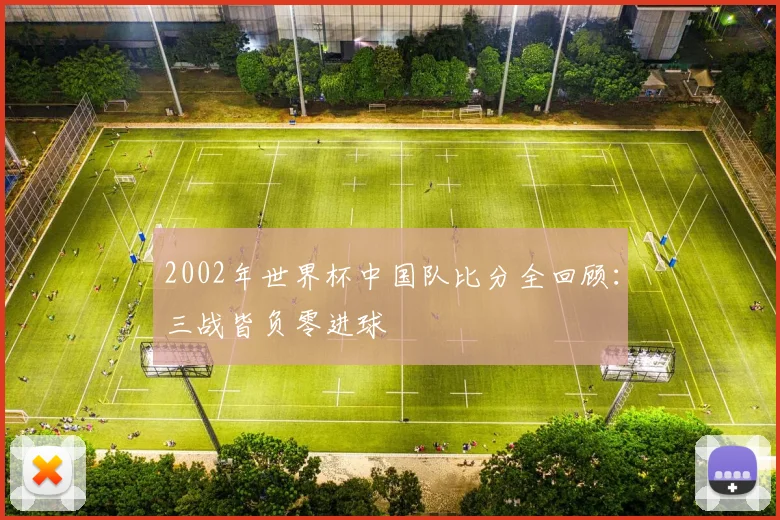 2002年世界杯中国队比分全回顾：三战皆负零进球