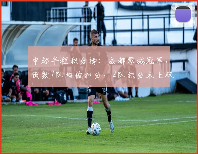 中超半程积分榜:成都蓉城冠军,倒数7队均被扣分,2队积分未上双