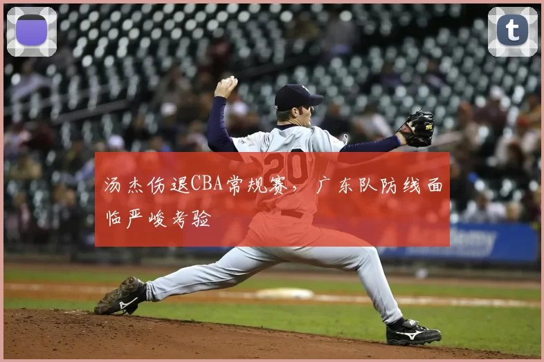 汤杰伤退CBA常规赛,广东队防线面临严峻考验